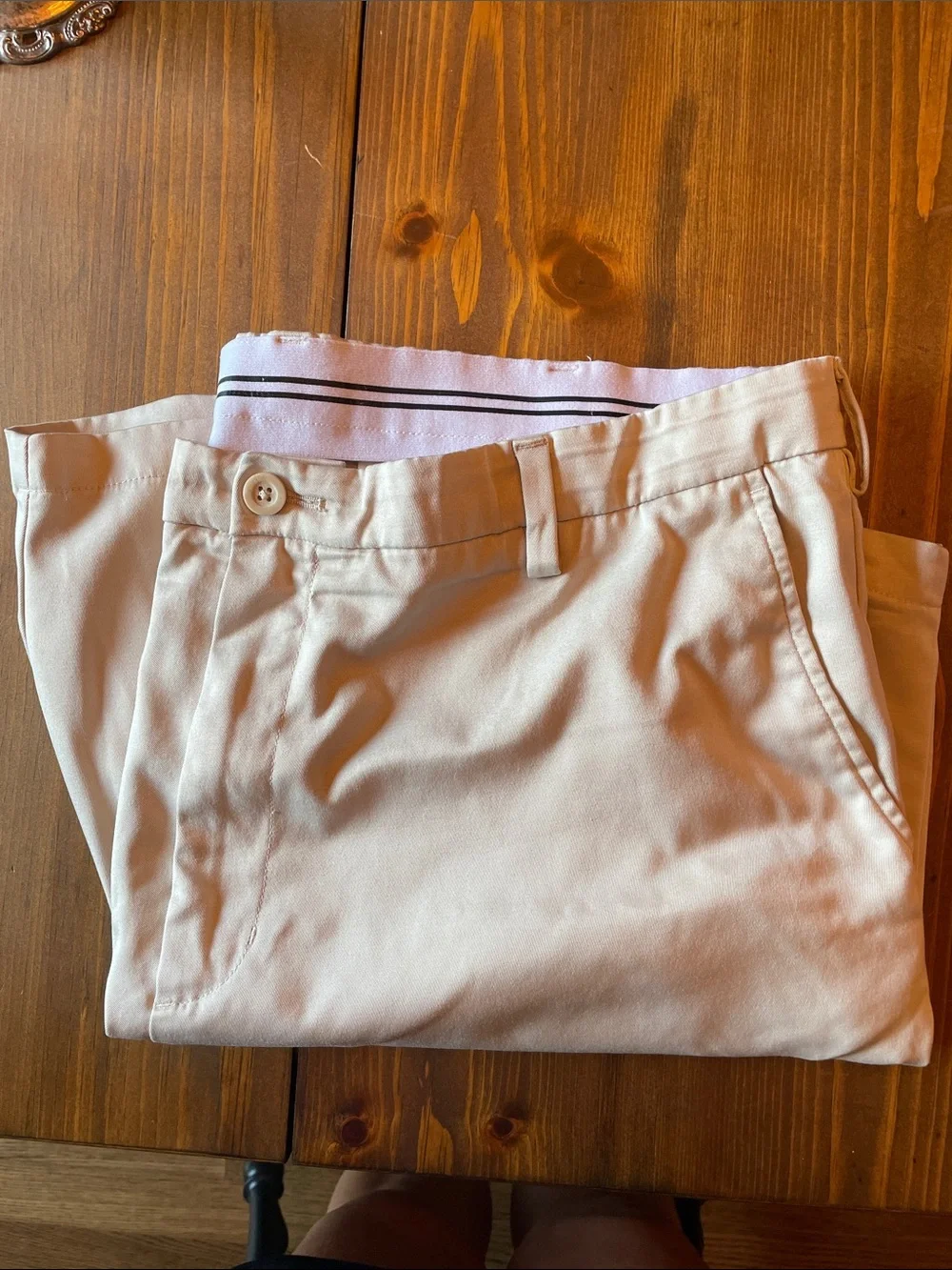 Men's khaki Stretch Casual Shorts 42
